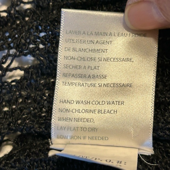 Tribal X-Large sweater Open Knit Short Sleeve Cardigan Crochet‎ whimsical - Picture 7 of 10